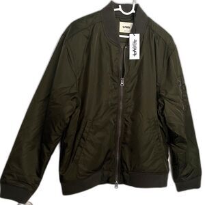 LABEL Men's Go-To Bomber Jacket Olive SZ M NEW